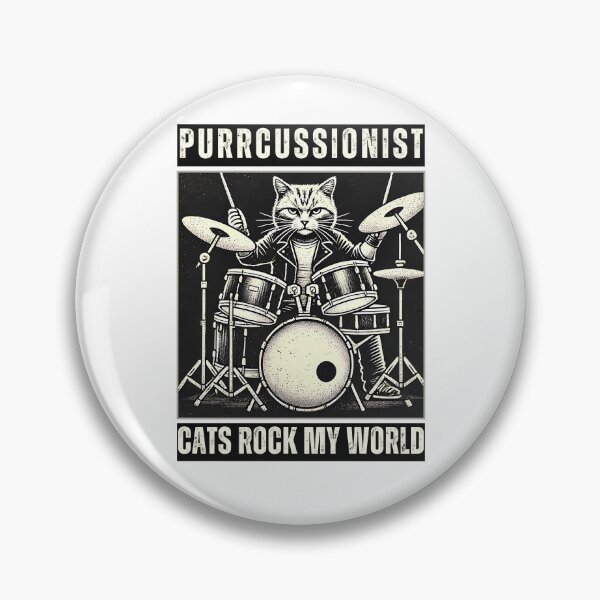 Item preview, Cats Rock My World - Purrcussionist designed and sold by Boggy62.