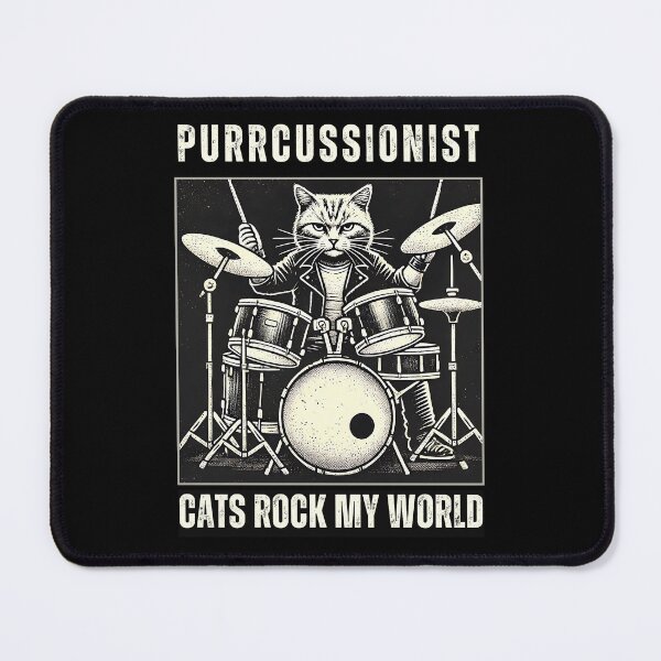 Item preview, Cats Rock My World - Purrcussionist designed and sold by Boggy62.