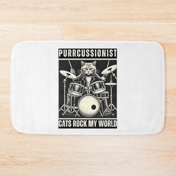 Item preview, Cats Rock My World - Purrcussionist designed and sold by Boggy62.