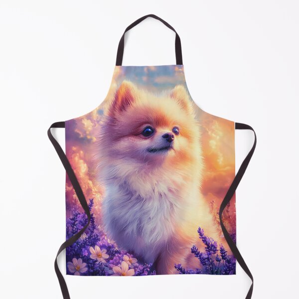Item preview, Pomeranian in Lavender Field designed and sold by PetsArt.