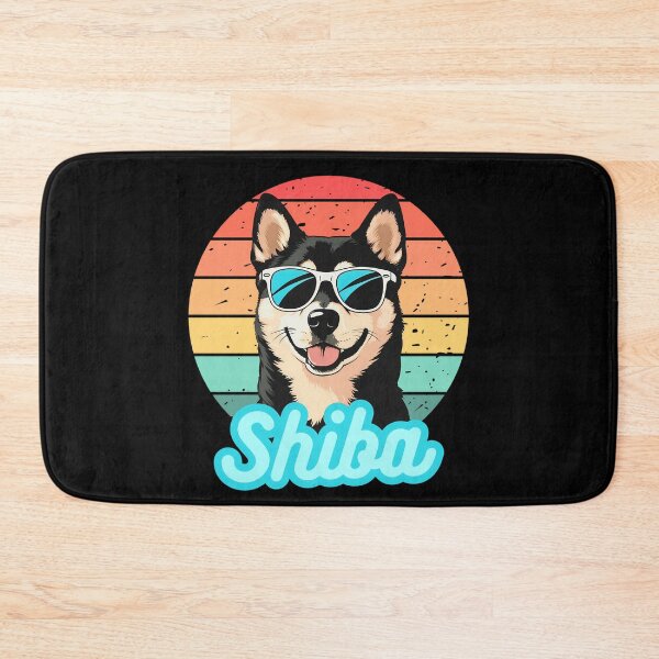 Item preview, Cool Black Shiba with Sunglasses designed and sold by DogLoverTeeShop.