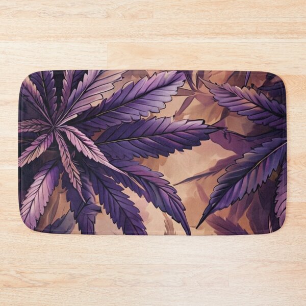 Aperçu de l'œuvre feuille de marijuana violette créée et vendue par EccentricsByE.
