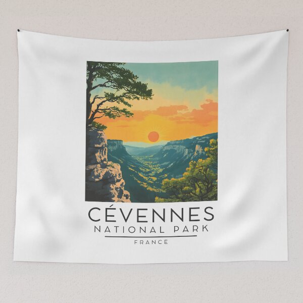 Item preview, A Vintage Travel Poster of Cévennes National Park - France  designed and sold by GoodOldVintage.