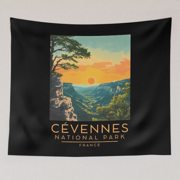 Item preview, A Vintage Travel Poster of Cévennes National Park - France  designed and sold by GoodOldVintage.