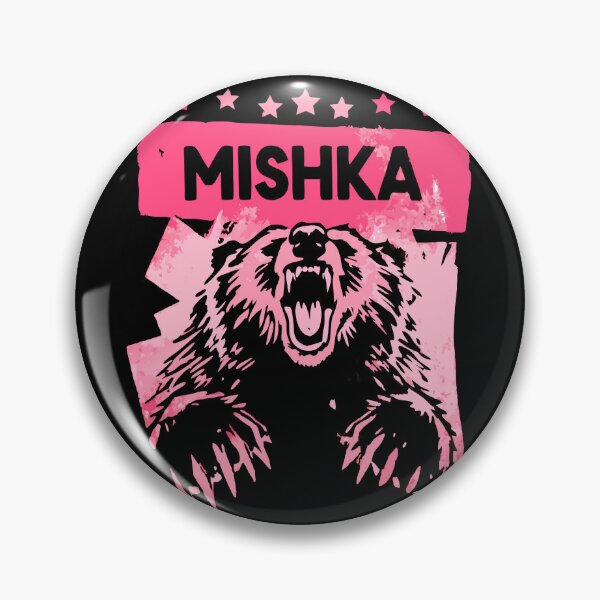 Item preview, Mishka – Fierce Russian Bear Roaring in Grunge Style designed and sold by VikArtStudio.