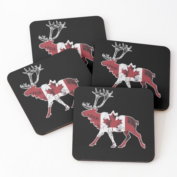 Item preview,  Maple Leaf Caribou Canadian Flag Canada  designed and sold by Smix Pixels.