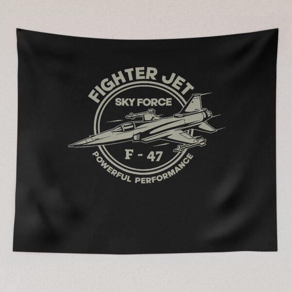 Item preview, F47 Fighter Jet Sky Force Vintage designed and sold by kerrickflowers.