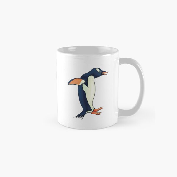 Vista previa del artículo con la obra «Pingüino saltando, ilustración», diseñado y vendido por Tistarabis.
