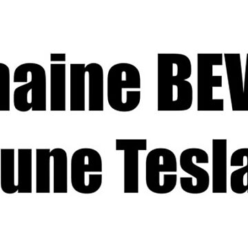 Artwork thumbnail, Lg - Ma Prochaine BEV n'est PAS une Tesla - Large Print by Nico's NovelTs