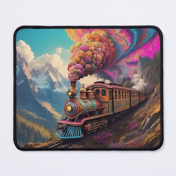 Item preview, Psychedelic Hippie Express Train. designed and sold by nyathiwa.