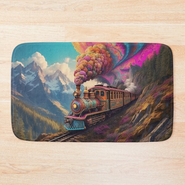 Item preview, Psychedelic Hippie Express Train. designed and sold by nyathiwa.