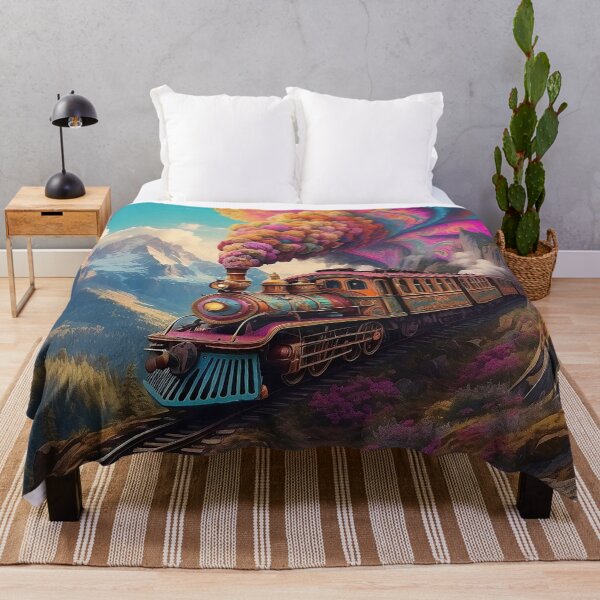 Item preview, Psychedelic Hippie Express Train. designed and sold by nyathiwa.