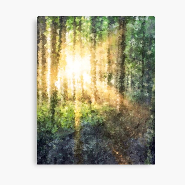 Aperçu de l'œuvre Lumière de la forêt créée et vendue par FusionWallArt.