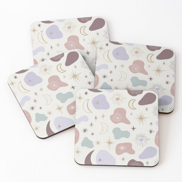 Item preview, Dreamy Celestial Dots – Seamless Pastel Pattern with Stars, Moons, and Sparkles designed and sold by designedbyNil.