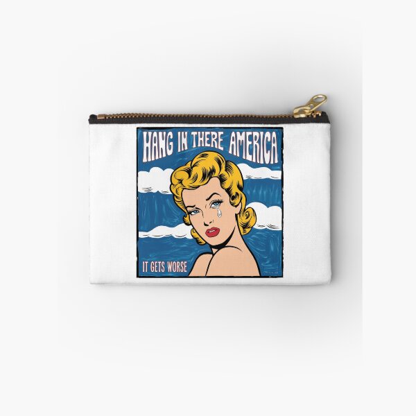 Item preview, Hang in there, it gets worse, America, USA, Trump, MEGA, meme, funnyfits70, Humor, Funny, retro, vintages, funny quotes, animal humor, designed and sold by FunnyFits70.