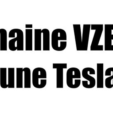 Artwork thumbnail, Sm - Ma Prochaine VZE n'est PAS une Tesla - Small Print by Nico's NovelTs