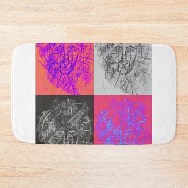 Item preview, Jesus Pop Art – Four Faces of Faith (Mood Painting, Number 24b, 2025) designed and sold by MichaelKerl.