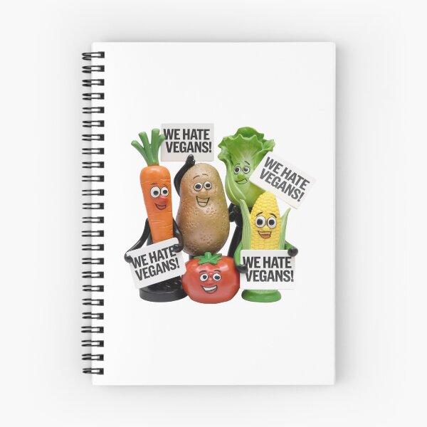 Item preview, We hate vegans, vegetables, meat eater, PETA, meme, funnyfits70, Humor, Funny, retro, vintages, funny quotes, animal humor, designed and sold by FunnyFits70.