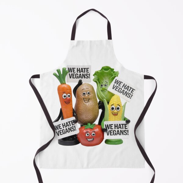 Item preview, We hate vegans, vegetables, meat eater, PETA, meme, funnyfits70, Humor, Funny, retro, vintages, funny quotes, animal humor, designed and sold by FunnyFits70.