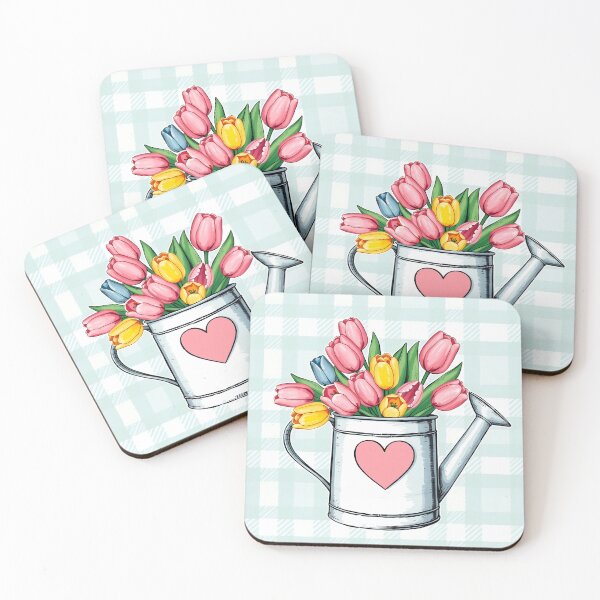 Item preview, Watering Can with Tulips Spring Flowers - Happy Easter 2025 designed and sold by svarupa.