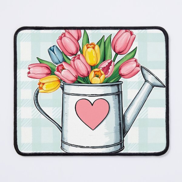 Item preview, Watering Can with Tulips Spring Flowers - Happy Easter 2025 designed and sold by svarupa.
