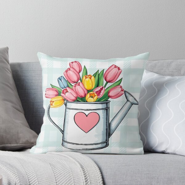 Item preview, Watering Can with Tulips Spring Flowers - Happy Easter 2025 designed and sold by svarupa.