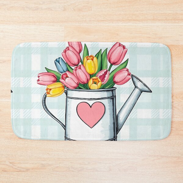 Item preview, Watering Can with Tulips Spring Flowers - Happy Easter 2025 designed and sold by svarupa.