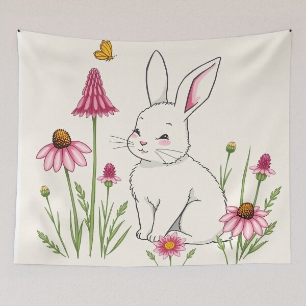 Item preview, Colorful Festive Easter Eggs Easter Bunny Spring Flowers - Happy Easter 2025 designed and sold by svarupa.
