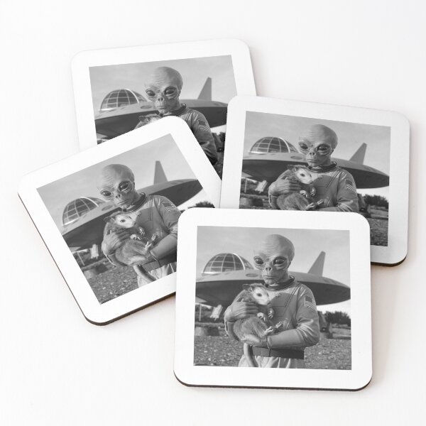 Item preview, Alien Abduction, possum, UFO, possum, meme, funnyfits70, Humor, Funny, retro, vintages, funny quotes, animal humor, designed and sold by FunnyFits70.