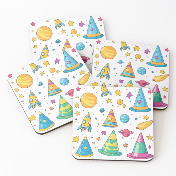 Item preview, Cosmic Celebration - Space-Themed Party Hats and Rockets designed and sold by Moss and Moon Studio.
