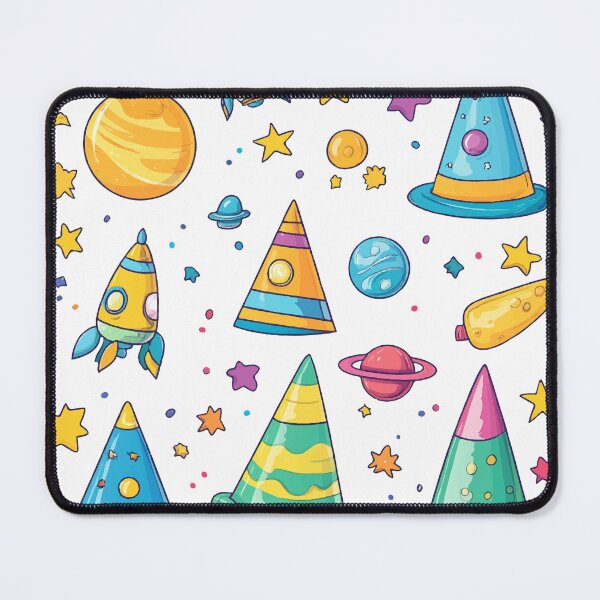 Item preview, Cosmic Celebration - Space-Themed Party Hats and Rockets designed and sold by Moss and Moon Studio.