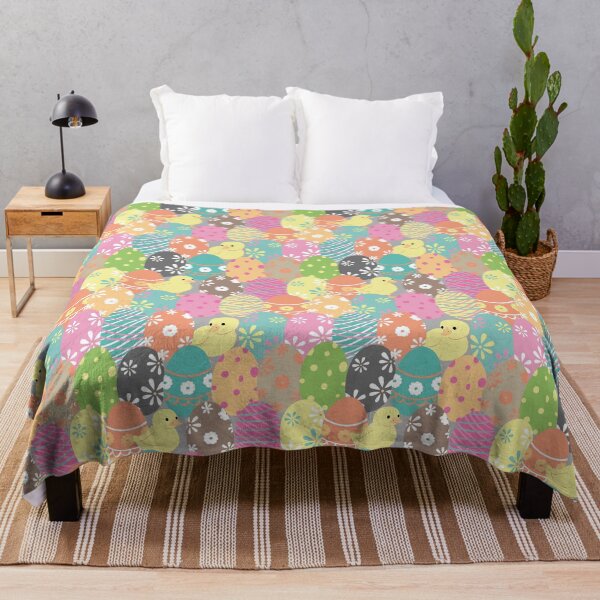 Item preview, Cute Easter Chicks & Decorative Eggs – Festive Spring Pattern designed and sold by by Mònica Roca.