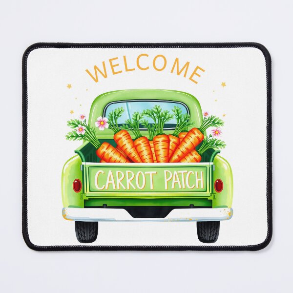 Item preview, Colorful Festive Easter Green Truck with Carrots - Happy Easter 2025 designed and sold by svarupa.