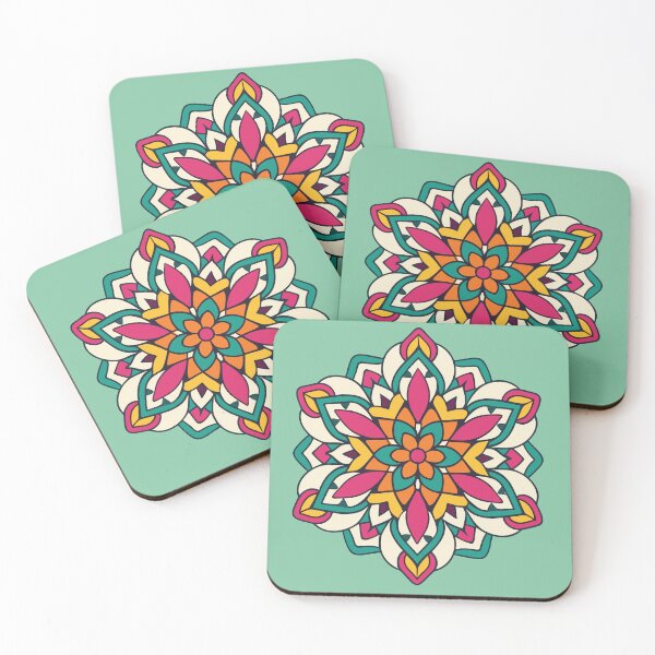 Item preview, Intricate Floral Indian Rangoli Design & Pattern designed and sold by Jollys-ArtShop.