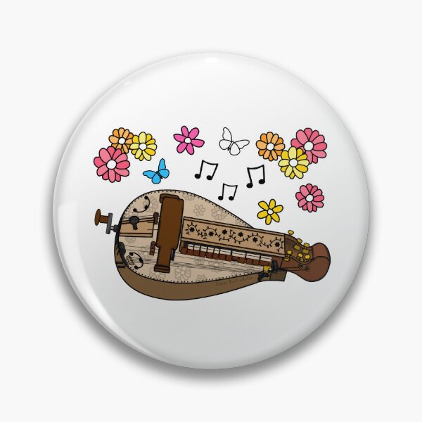 Item preview, Floral Hurdy Gurdy Gurdyist Mother's Day Musician designed and sold by doodlerob.