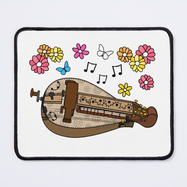 Item preview, Floral Hurdy Gurdy Gurdyist Mother's Day Musician designed and sold by doodlerob.