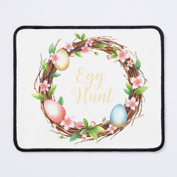 Item preview, Easter Wreath Eggs Spring Flowers - Happy Easter 2025 designed and sold by svarupa.