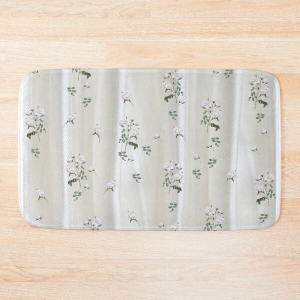 Item preview, White Watercolour Roses painted on champagne Silk texture designed and sold by NadineMay.
