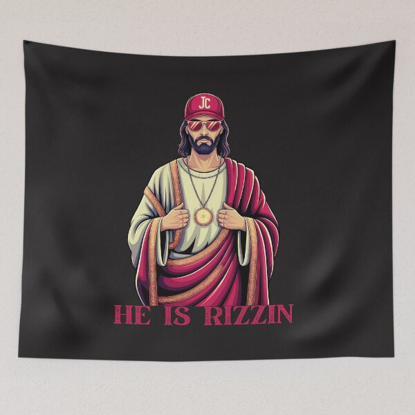 Item preview, He Is Rizzin: Funny Easter Meme With Cool Jesus And Streetwear Vibes designed and sold by elynne9.