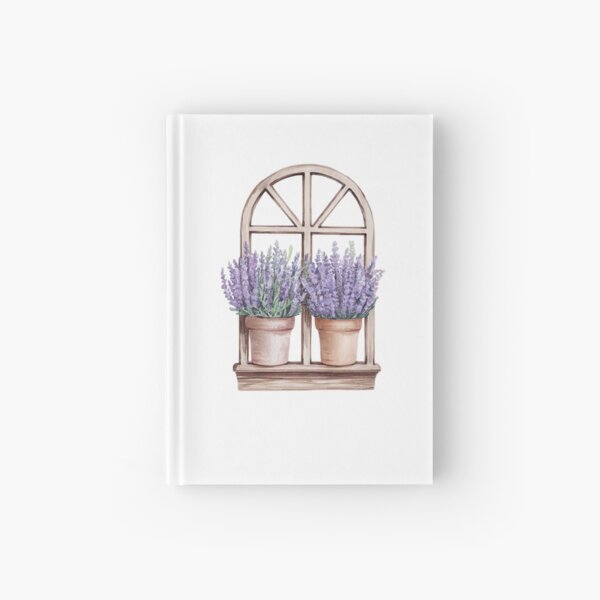 Item preview, Modern Trendy Watercolor Window With Flower Lavender pot designed and sold by SOUFIANE1991.