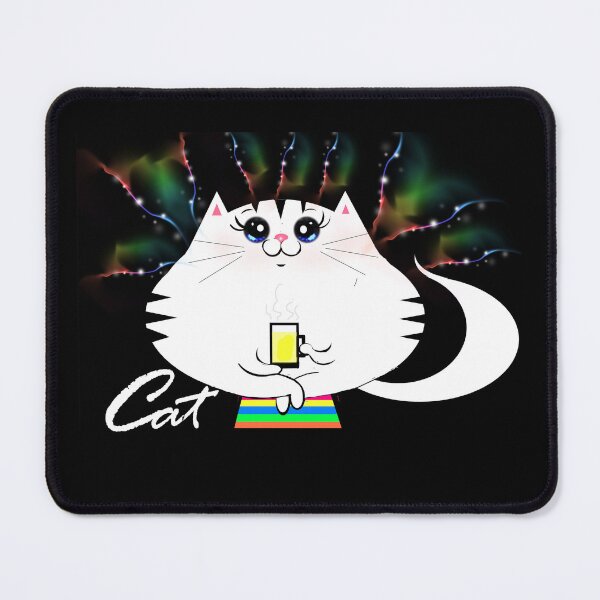 Item preview, The Magical Sipping Cat designed and sold by Shirley cute art .