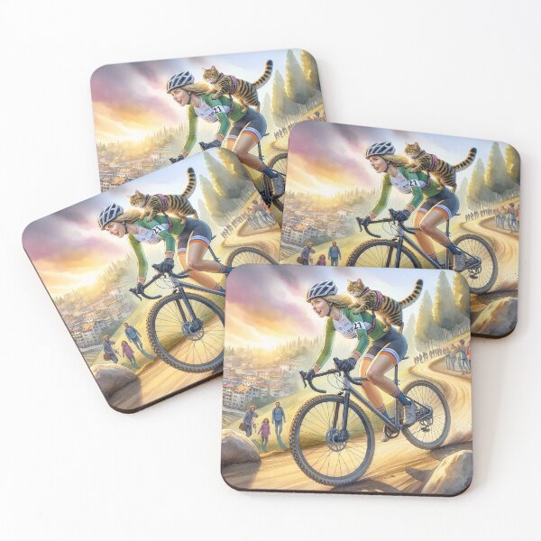Item preview, Cyclocross with a Cat designed and sold by M-Y-A-R-T-.