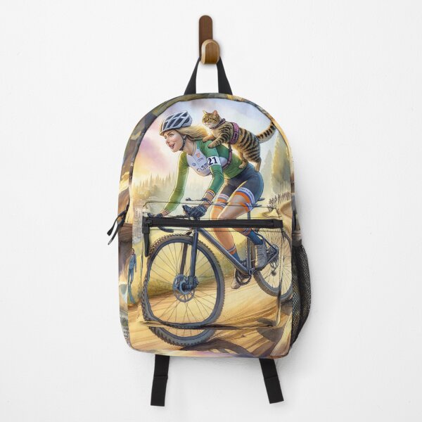 Item preview, Cyclocross with a Cat designed and sold by M-Y-A-R-T-.
