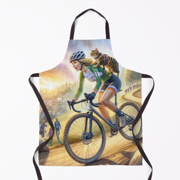 Item preview, Cyclocross with a Cat designed and sold by M-Y-A-R-T-.
