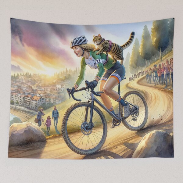 Artikelvorschau, Cyclocross mit einer Katze entworfen und verkauft von M-Y-A-R-T-.