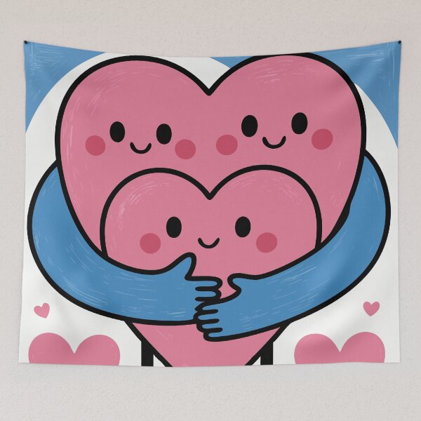 Item preview, Pink Heart Romance – Cute Love designed and sold by Timegraf.