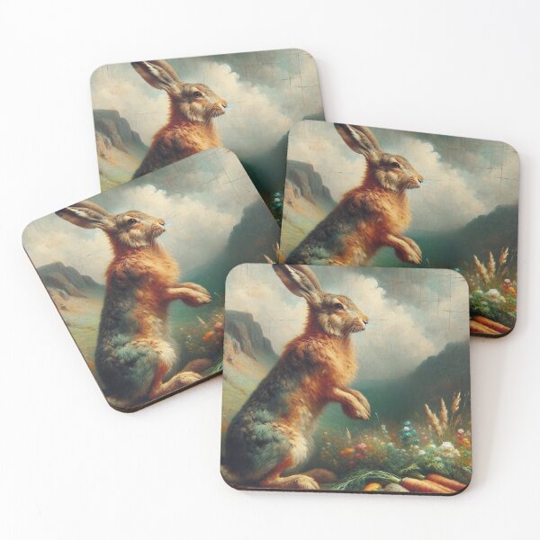 Item preview, Majestic Hare in a Tranquil Valley designed and sold by mustardseed-410.