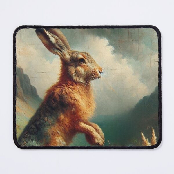 Item preview, Majestic Hare in a Tranquil Valley designed and sold by mustardseed-410.