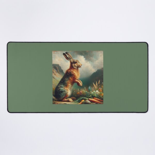 Item preview, Majestic Hare in a Tranquil Valley designed and sold by mustardseed-410.