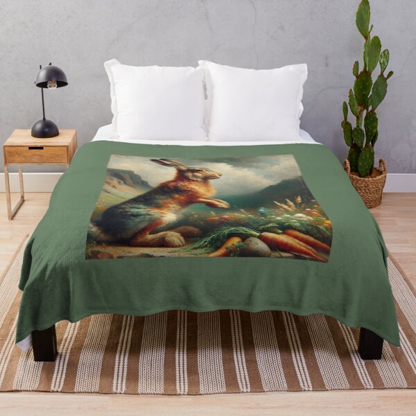 Item preview, Majestic Hare in a Tranquil Valley designed and sold by mustardseed-410.